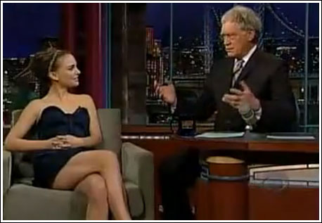 Natalie Portman on David Letterman
